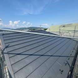 深谷市　小前田　屋根重ね葺き 屋根カバー
