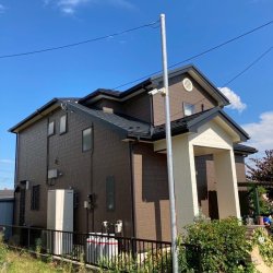 深谷市　小前田　外壁塗装工事　屋根カバー工事