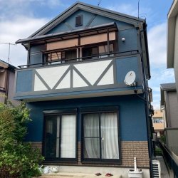深谷市　栄町　屋根カバー工法　外壁塗装工事