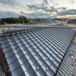 深谷市　長在家　屋根葺き替え工事　瓦葺き替え工事