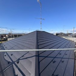 熊谷市　石原　屋根カバー工法　パミール屋根カバー