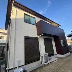 深谷市　国済寺　屋根カバー工法　外壁塗装工事　コーキング打ち直し工事