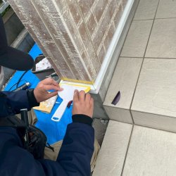 深谷市　東方　土台水切り修理　リペア工事